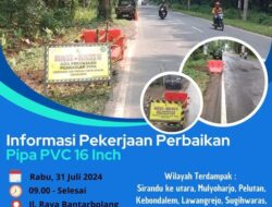 Kebocoran Pipa di Pemalang, Pasokan Air Terganggu