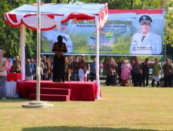 Pakai Baju Beskap, Kapolres Hadiri Apel Besar Hari Jadi Upacara Ke-402 Kabupaten Pekalongan