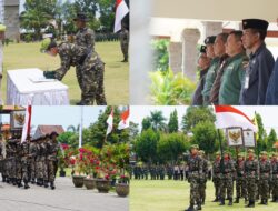 Serah Terima Pataka I Gusti Ngurah Rai Dilaksanakan dengan Apel di Buleleng