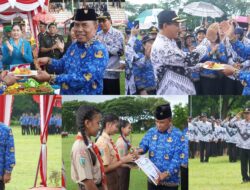Apel HUT KORPRI dan PGRI, Bupati Tamba Sampaikan Terima Kasih dan Penghargaannya