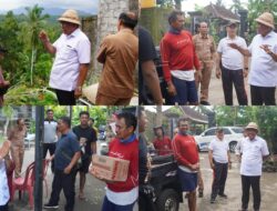 Tinjau Lokasi Bencana di Mendoyo, Bupati Jembrana Serahkan Bantuan Sembako