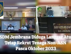 BKPSDM Jembrana Diduga Langgar Aturan, Tetap Rekrut Tenaga Non-ASN Pasca Oktober 2023