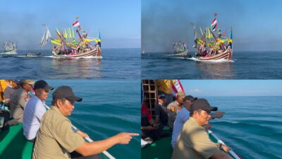 Bupati Bersama Wabup Jembrana Hadiri Acara Petik Laut di Pantai Pengambengan