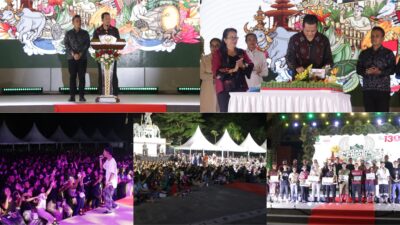 HUT Kota Negara, Bupati Bersama Wabup Jembrana Mengajak Seluruh Masyarakat Bangkit Bersama Nyalakan Semangat dan Kebanggaan