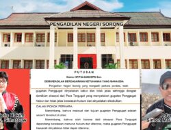 Putusan Bersejarah! Majelis Hakim Tolak Gugatan PT. BJA dalam Kasus ‘Tipu-tipu Abunawas’ di PN Sorong