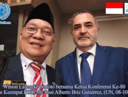 Ketua Konferensi Ke-80 Komite Keempat PBB Berikan Komentar atas Pidato Wilson Lalengke