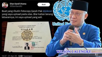 Demi Integritas Demokrasi terkait Kontroversi Ijazah Jokowi, Wilson Lalengke Kirim Surat Terbuka ke UNESCO dan ASEAN