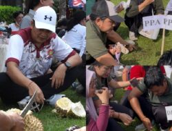 Bupati Kembang Hadiri Perayaan HUT Korpri dan PGRI ke-80 yang Diwarnai Makan Durian Bersama di Taman Pecangakan