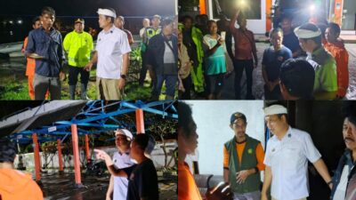 Bupati Jembrana I Made Kembang Hartawan, Gercep! ke Lokasi Tinjau Dampak Angin Puting Beliung di Dusun Tembles