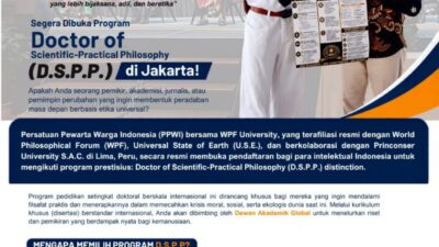 Kabar Baik! Program D.S.P.P. Resmi Dibuka di Jakarta, Siap Cetak Doktor Kelas Dunia