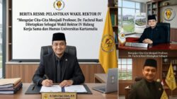 Raih Gelar Profesor dan Amanah Baru, Dr. Fachrul Razi Resmi Menjabat Wakil Rektor Universitas Kartamulia