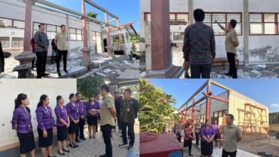 Pastikan Kualitas Bangunan SD di Jembrana, Bupati Kembang Turun Langsung Cek Lapangan