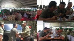 Kunker ke Yonif TP 928/BSY, Menhan Sjafrie Sjamsoeddin Santap Siang Bersama Prajurit dan Bupati Jembrana